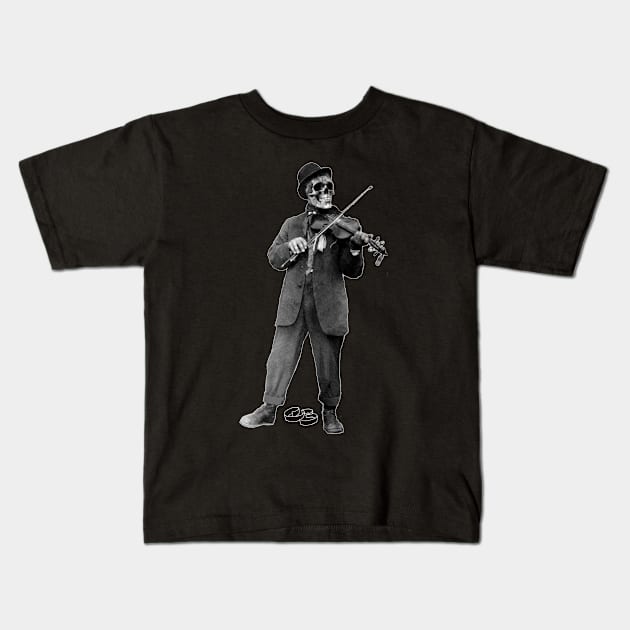 The Violinist Kids T-Shirt by thechristianbernal